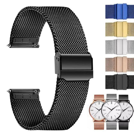Milanese Stainless Steel Watch Band Adjustable 14-17mm