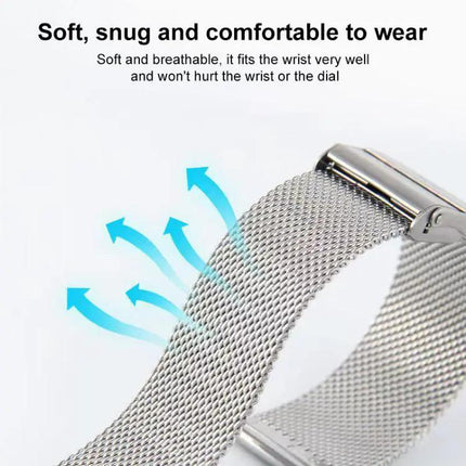 Milanese Stainless Steel Watch Band Adjustable 8-13mm