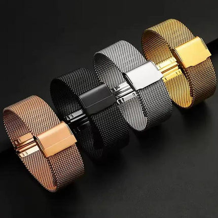 Milanese Stainless Steel Watch Band Adjustable 14-17mm