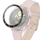 For Samsung Galaxy Watch 3 41mm / Black Ring White Letter