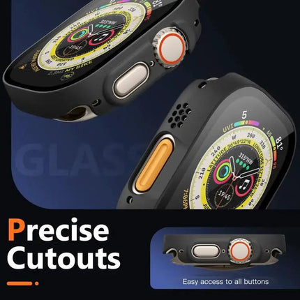 xDfind Tempered Glass PC Watch Cover For Apple Watch 49/45mm | Syndmart