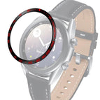 For Samsung Galaxy Watch 3 41mm / Black Ring Red Letter