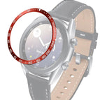 For Samsung Galaxy Watch 3 41mm / Red Ring White Letter