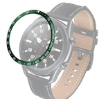 For Samsung Galaxy Watch 3 45mm / Army Green White Letter