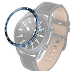 For Samsung Galaxy Watch 3 45mm / Blue Ring White Letter