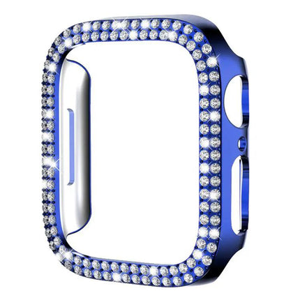 Double Row Diamond Hollow PC Case For Apple Watch 49mm | Syndmart