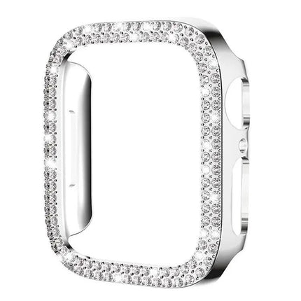 Double Row Diamond Hollow PC Case For Apple Watch 49mm | Syndmart