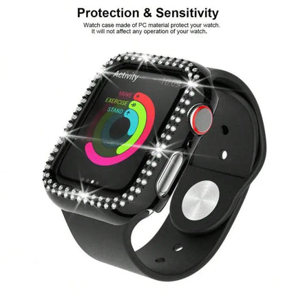 Double Row Diamond Hollow PC Case For Apple Watch 49mm | Syndmart