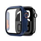 For Apple Watch Series 9 / 8 / 7 45mm / Blue+Orange