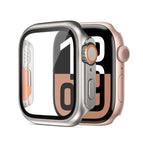 For Apple Watch Series 9 / 8 / 7 41mm / Titanium+Orange