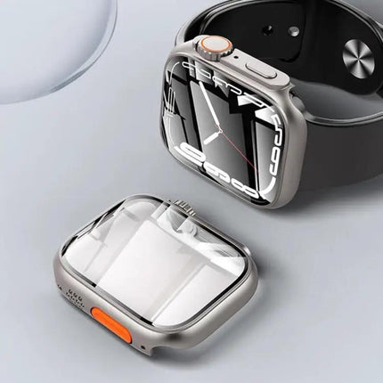 XDfind Tempered Glass PC Case For Apple Watch 40/41/44/45mm | Syndmart