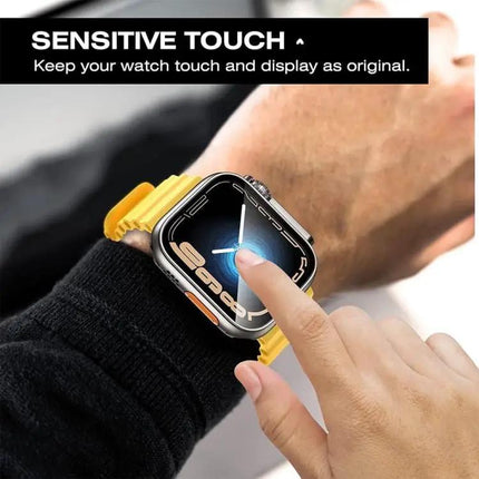XDfind Tempered Glass PC Case For Apple Watch 40/41/44/45mm | Syndmart