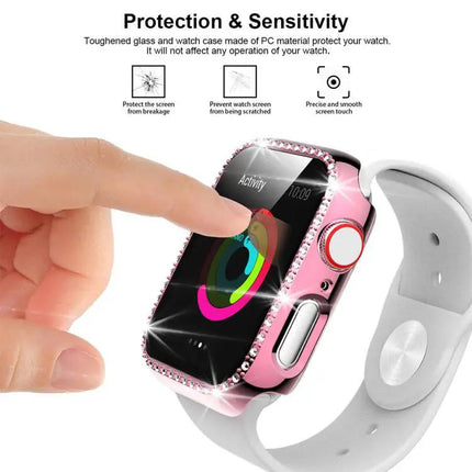 Xdfind Diamond Hollow PC Watch Cover for Apple Watch 42/46mm | Syndmart