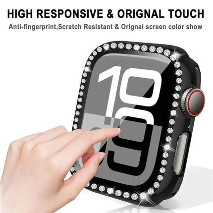 Apple Watch Full-Coverage Tempered Glass Case 49mm 45mm | Syndmart