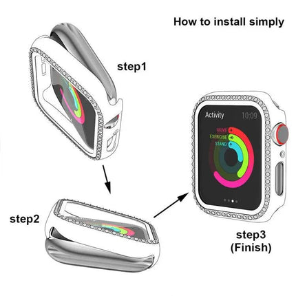 xDfind PC Tempered Glass Case Apple Watch 41mm 38mm | SYNDMART