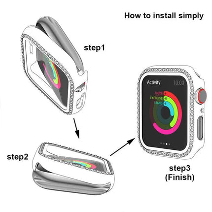 Xdfind PC Tempered Glass Case For Apple Watch 46mm 42mm | Syndmart