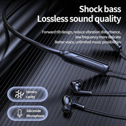 Wireless Neckband Earphones For Jogging And Hands Free Calls with 8D sound, Bluetooth 5.1, TF card playback