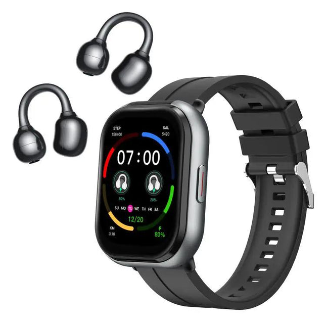 Smartwatch With 2.01 Inch Touch Screen And Wireless Earbuds | Syndmart