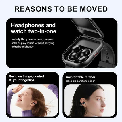 Smartwatch With 2.01 Inch Touch Screen And Wireless Earbuds
