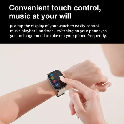 Smartwatch With 2.01 Inch Touch Screen And Wireless Earbuds