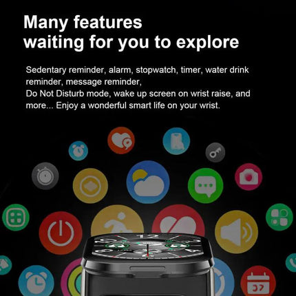 Smartwatch With 2.01 Inch Touch Screen And Wireless Earbuds