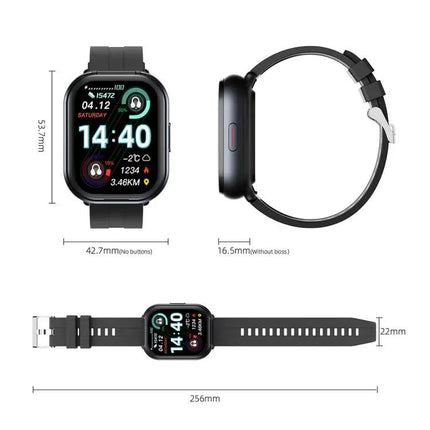 Smartwatch With 2.01 Inch Touch Screen And Wireless Earbuds