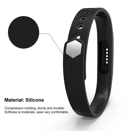 Fitbit Flex 2 Silicone Band Translucent Metal Buckle S And L