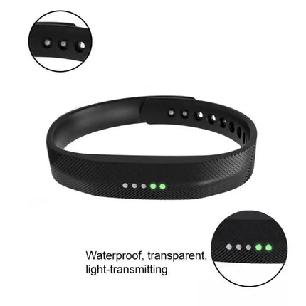 Fitbit Flex 2 Silicone Band Translucent Metal Buckle S And L