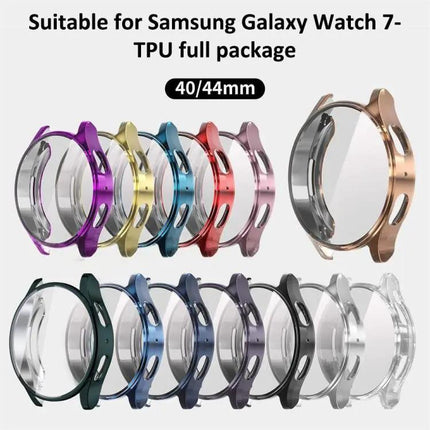 Xdfind Tempered Glass TPU Case for Samsung Galaxy Watch7 40mm
