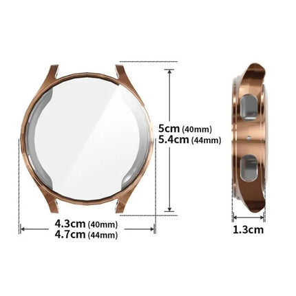 Xdfind Tempered Glass TPU Case for Samsung Galaxy Watch7 40mm