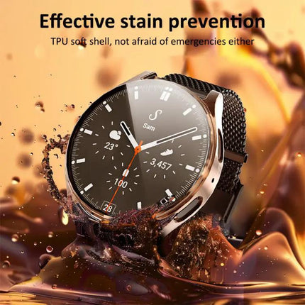 Xdfind Tempered Glass TPU Case for Samsung Galaxy Watch7 40mm