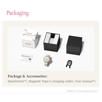 GR4 Women's Smartwatch 1.27 Inch Touch Display IP68