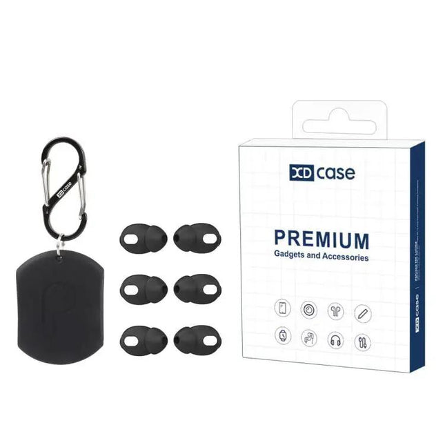 XDcase Silicone Ear Tips 3 Pairs Case Carabiner AirPods 4