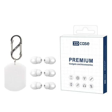 XDcase Silicone Ear Tips 3 Pairs Case Carabiner AirPods 4