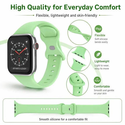 5-Pack Silicone Butterfly Buckle Apple Watch Bands 38-49mm | Syndmart