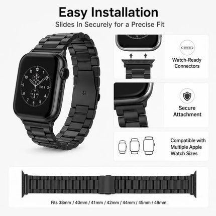 Stainless Steel 5-Pack Buckle Apple Watch Bands 38-49mm | Syndmart