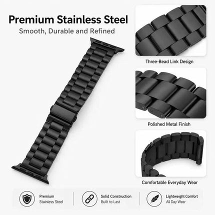 Stainless Steel 5-Pack Buckle Apple Watch Bands 38-49mm | Syndmart