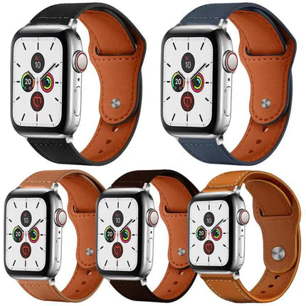 5-Pack xDfind Genuine Leather Watch Bands For Apple Watch | Syndmart