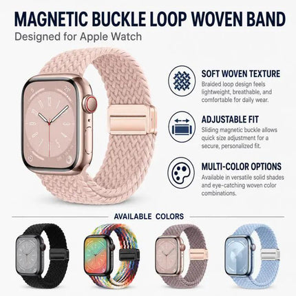 Apple Watch Nylon Band 5 Pack Magnetic Buckle Loop | Syndmart