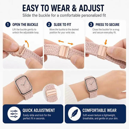 Apple Watch Nylon Band 5 Pack Magnetic Buckle Loop | Syndmart