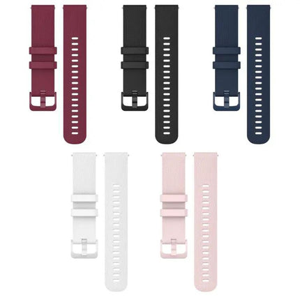 XDfind 5-Pack Silicone Watch Bands 18/20/22mm Plaid