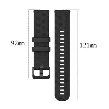 XDfind 5-Pack Silicone Watch Bands 18/20/22mm Plaid