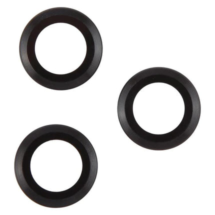 Camera Lens Protector for iPhone 17 Everyday Protection for Daily Phone Use and Photos - three black circular lens rings, clear high-transparency finish