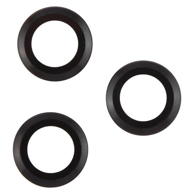Camera Lens Protector for iPhone 17 Everyday Protection for Daily Phone Use and Photos - three black circular lens rings, clear high-transparency finish
