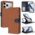 For iPhone 18 Pro / 17 Pro / Brown Dark Blue