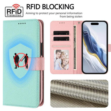 Vegan Leather Phone Case With Detachable Wallet For Everyday Use showing RFID blocking, card slots, stand and textured vegan leather