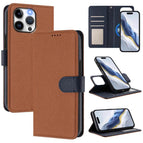 For iPhone 15 Pro / Brown Dark Blue