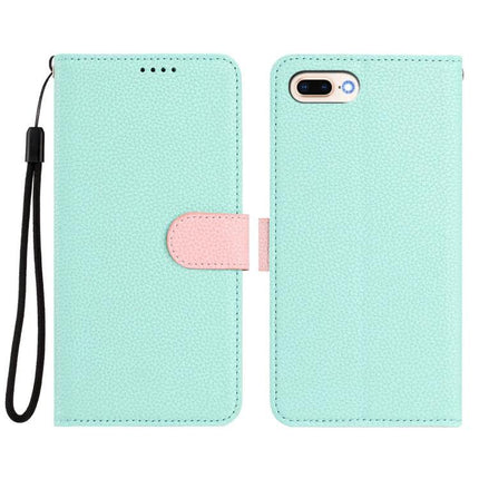 Detachable Vegan Leather Wallet Phone Case For On-The-Go Use in mint with pink clasp, wrist strap, magnetic detachable wallet, slim protective folio