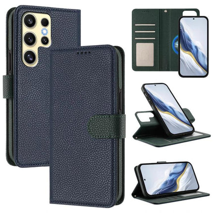 Vegan Leather Phone Case for Everyday Samsung Protection with detachable wallet, magnetic attachment, built-in stand and hand strap