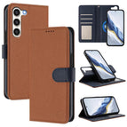 For Samsung Galaxy S23 5G / Brown Dark Blue